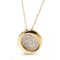 Atolli medium pendant with gold chain in yellow gold 18k and diamonds
pavé 0.75ct