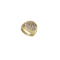 Matera ring in yellow matt gold 18k and cognac diamonds pave 1ct