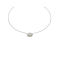 Etna small pendant in white gold and diamonds pavé 0.45ct on gold rope
chain necklace 18k