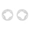 Anniversary100 large round earrings in white gold 18k with white
diamonds pavé 5.13ct
