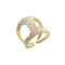 Siracusa ring in yellow gold 18kt and 162 white diamonds pavé 1,65 ct