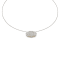 Etna medium pendant in white gold and diamonds pavé 1.58ct on gold chain
necklace 18k