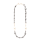 Anniversary100 gold mixed link necklace infinity style in yellow gold
18k and titanium