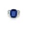 7.19 Carat Ceylon Sapphire & Diamond Ring in Platinum
