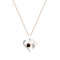 Dazzlingrock Collection Garnet and Diamond Double Heart Pendant with
Chain in 10K Gold