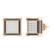 Dazzlingrock Collection 0.12ctw White Diamond Stud Earrings in 10K Rose
Gold in Screw Back