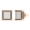 Dazzlingrock Collection 0.12ctw White Diamond Stud Earrings in 10K Rose
Gold in Push Back