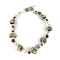 Moonwalk Mixed Stone Knotted Necklace, Handmade by Amber Planet Earth.