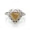 1.5 Ctw Fancy Color Diamond and 0.39 Ctw White Diamond Ring in 14K WG