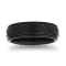 Tungsten Black Ion Plating Ribbon Pattern Mens Band