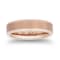 Tungsten Beveled Edge Rose Ion Plating Mens Band