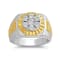 Natural White Diamond 14K Yellow Gold Over Sterling Silver Men's Ring
0.20 CTW