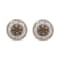 White and Champagne Diamond 14K Rose Gold Over Sterling Silver Stud
Earrings 0.25CTW