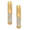 Jewelili Verifine Lana 18KT 2.5 micron over Sterling Silver and 0.2ctw
Diamond Huggie Earrings