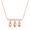 MFY x Anika Rose Gold over Sterling Silver with 1/5 cttw Lab-Grown
Diamond Necklace