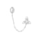MFY x Anika Sterling Silver with 1/10 cttw Lab-Grown Diamond Single Earring