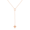MFY x Anika Rose Gold over Sterling Silver with 0.02 cttw Lab-Grown
Diamond Necklace