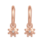 MFY x Anika Rose Gold over Sterling Silver with 0.03 Cttw Lab-Grown
Diamond Earrings