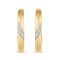 MFY x Anika Yellow Gold over Sterling Silver with 1/20 Cttw Lab-Grown
Diamond Earrings