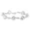 Created White Sapphire Sterling Silver Bracelet 10.87 CTW
