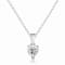 Moissanite Heart Shaped Sterling Silver Pendant With Chain