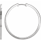 14K White Gold 30 mm Huggie Hoop Earrings for Women