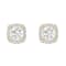 10k Yellow Gold 1/3ctw Diamond Womens Halo Stud Earrings ( H-I Color, I2
Clarity )