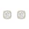 10k Yellow Gold 1/3ctw Diamond Womens Halo Stud Earrings ( H-I Color, I2
Clarity )