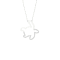Sterling Silver Diamond Turtle Pendant With 18 Inch Chain (H-I Color, I2
Clarity)(0.10 ctw)