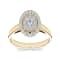 10K Yellow Gold .33ctw Diamond Halo Engagement Wedding Ring (
I2-Clarity-H-I-Color )