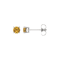 14K White Gold 4 mm Yellow Sapphire Stud Earrings for Women with
Friction Post