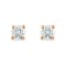 Diamond2Deal Lab Grown Diamond 14k Rose Gold Stud Earrings 4.0ctw