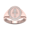 10K Rose Gold .15ctw Round Diamond Cross Band Ring (0.15cttw, Color H-I,
Clarity I2)