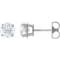 14K White Gold 1 1/2 CTW Natural Diamond Stud Earrings for Women with
Friction Post