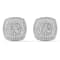 10k White Gold 1/2ctw Round Diamond Womens Square Stud Earrings ( H-I
Color, I2 Clarity )