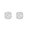 10k White Gold 1/3ctw Diamond Womens Halo Stud Earrings ( H-I Color, I2
Clarity )