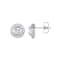 14K White Gold 1 1/3ctw Round Cut Natural Diamond Stud Earrings for Women