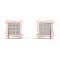 10k Rose Gold Round Diamond Womens Stud Earrings ( H-I Color, I2 Clarity )