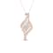 10K Rose Gold Diamond Cluster Pendant Rope Chain Necklace for Women
18inch (1/2Ct/ I2,H-I)