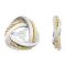 14K White/Yellow Gold-Plated Earring Jackets for Women