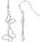 Sterling Silver Butterfly Dangle Earrings for Women