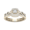 10K Yellow Gold 1/3ct Princess Engagement Bridal Set Ring His and Hers
(Color H-I, Clarity I2)
