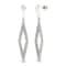 925 Sterling Silver 1/3ct Diamond Square Dangle Earrings for Women ( H-I
Color, I2 Clarity )
