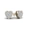 10k Yellow Gold 1/3ctw Round Diamond Womens Heart Stud Earrings ( H-I
Color, I2 Clarity )