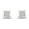10k White Gold 1/4ctw Round Diamond Womens Square Stud Earrings ( H-I
Color, I2 Clarity )