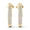 10k Yellow Gold 2/5ctw Round Diamond Womens J Hoop Earrings ( H-I Color,
I2 Clarity )