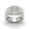 10K White Gold .15 ctw Diamond Halo Bridal Set Engagement Ring (
I2-Clarity-H-I-Color )