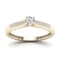 10K Yellow Gold .10ctw Round Diamond Solitaire Engagement Ring (Color
H-I, Clarity I2)