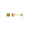 14K Yellow Gold 4 mm Citrine Stud Earrings for Women with Friction Post