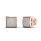 10k Rose Gold 0.15ctw Round Diamond Womens Stud Earrings ( H-I Color, I2
Clarity )